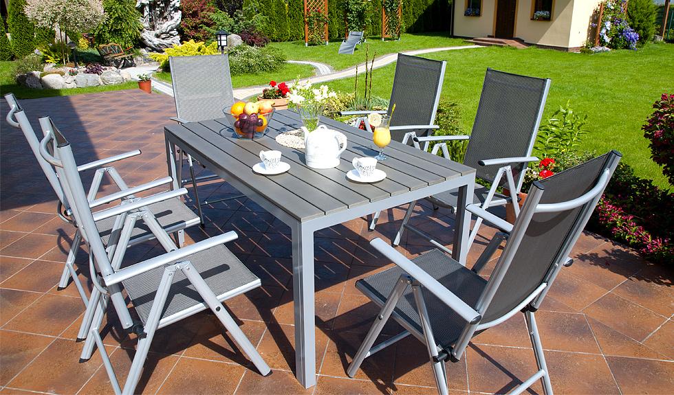 MEBLE OGRODOWE aluminiowe ZESTAW OGRODOWY modena srebrny Karnisz MEBLE OGRODOWE aluminiowe ZESTAW OGRODOWY modena srebrny Karnisz