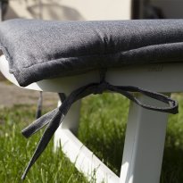 Leżak Basenowy Relaksacyjno - Wypoczynkowy Fiorello Biały z poduszką SZARĄ