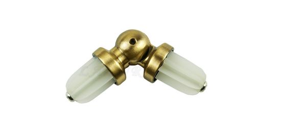 ŁĄCZNIK KĄTOWY WYKUSZOWY ANTYK MOSIĄDZ FI 19 MM