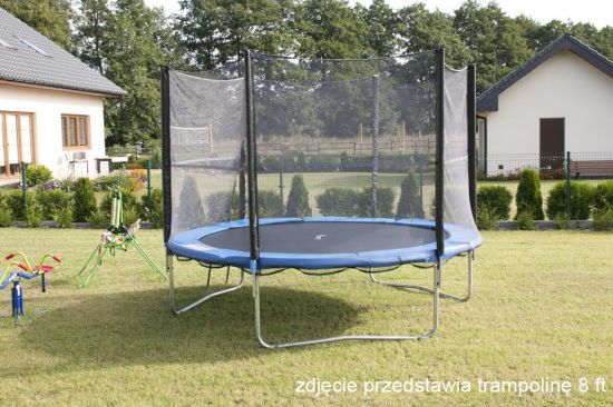 SIATKA ZEWNĘTRZNA DO TRAMPOLINY 10 FT - 305 CM TRAMPOLINA 6 SŁUPKÓW