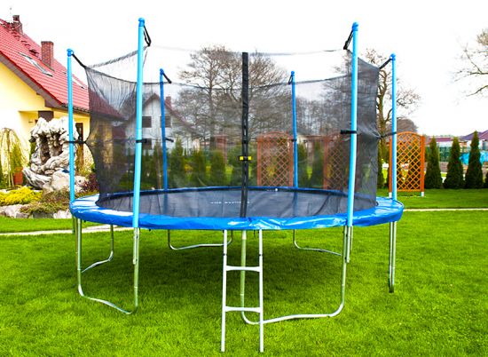 Trampolina ogrodowa STANDARD z siatką wewnętrzną o śr. 366 cm 12 FT   