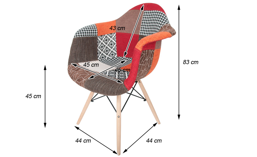 krzesło mediolan anna tapicerowane tkanina