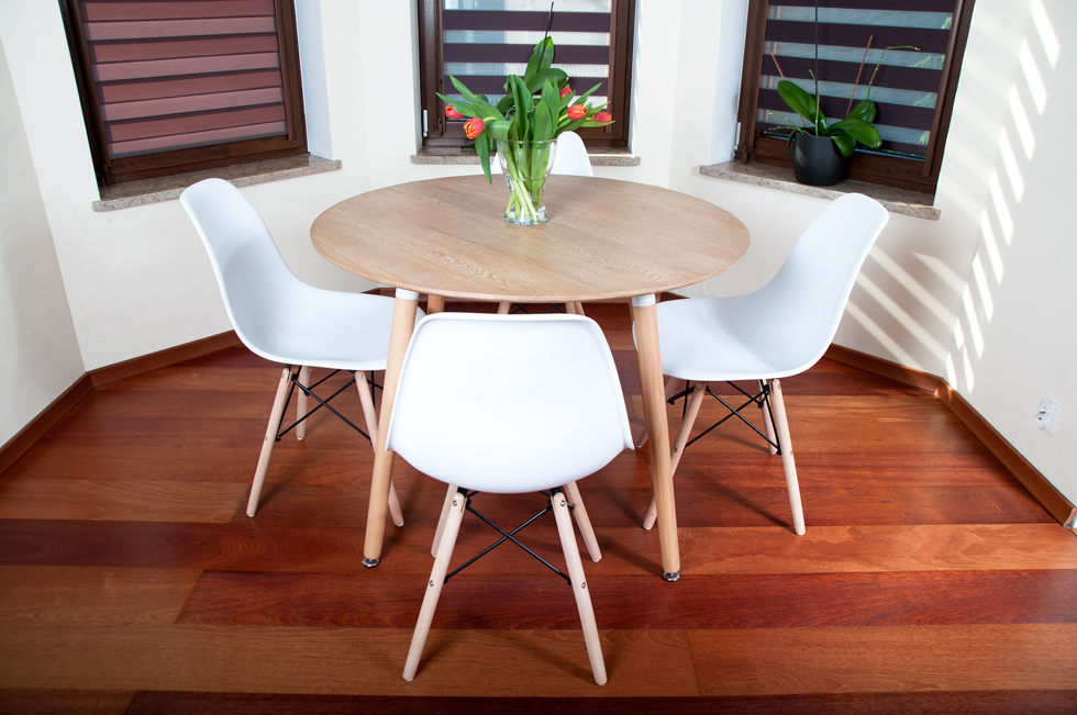 krzesło mediolan białe kuchni jadalnia wytrzymałe dokup do zestawu zdjęcie na wprost