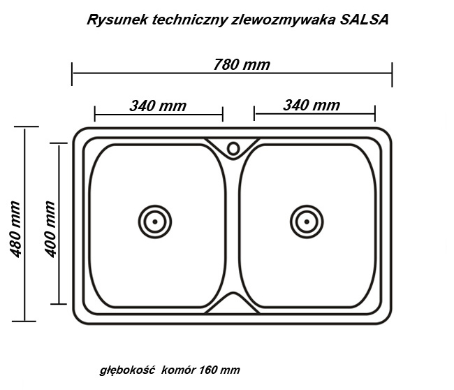 zlewozmywak salsa zlew