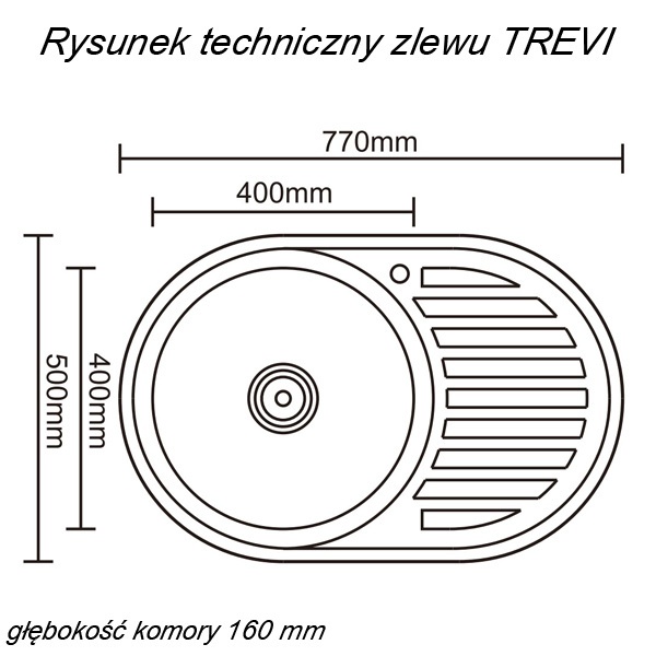 ZLEW zlewozmywak trevi