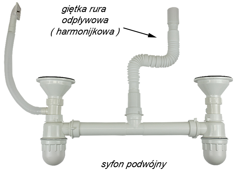 zlew syfon pojedynczy bez pod??czenia do zmywarki