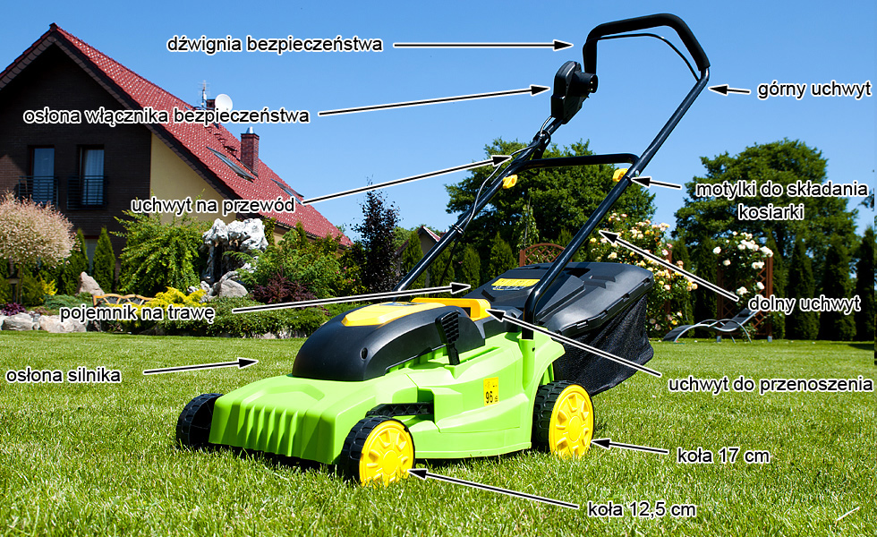 kosiarka 1600 W wymiary i zalety kosiarka 1300 W wymiary i zalety