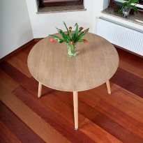 ST&Oacute;Ł NOWOCZESNE kolekcja MEDIOLAN OKRĄGŁY 100 cm kolor DREWNOPODODNY