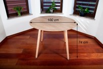 ST&Oacute;Ł NOWOCZESNE kolekcja MEDIOLAN OKRĄGŁY 100 cm kolor DREWNOPODODNY