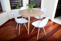 ST&Oacute;Ł NOWOCZESNE kolekcja MEDIOLAN OKRĄGŁY 100 cm kolor DREWNOPODODNY