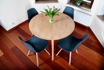 ST&Oacute;Ł NOWOCZESNE kolekcja MEDIOLAN OKRĄGŁY 100 cm kolor DREWNOPODODNY