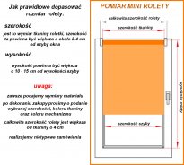 Mini roleta kolekcja materiałów poliester