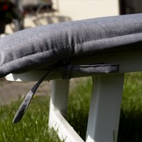 MATERAC PODUSZKA NA LEŻAK BASENOWY SZARA WODOODPORNA GRUBA