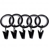 KARNISZ POJEDYNCZY fi 19 CZARNY MAT CYLINDER CICHE K&Oacute;ŁKA