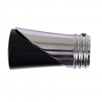 KARNISZ POJEDYNCZY fi 19 CZARNY MAT LOKI