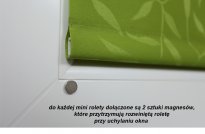 Mini rolety kolekcja materiałów żakardowych