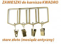 ZAWIESZKA Z ŻABKĄ W KOLORZE ANTYK MOSIĄDZ 1 KPL. = 10 SZTUK