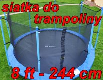 SIATKA WEWNĘTRZNA DO TRAMPOLINY 8 FT - 244 CM TRAMPOLINA 