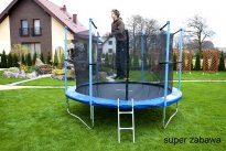 Trampolina ogrodowa STANDARD z siatką wewnętrzną o śr. 305 cm 10 FT   