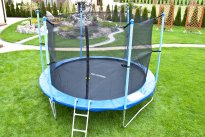 Trampolina ogrodowa STANDARD z siatką wewnętrzną o śr. 305 cm 10 FT   