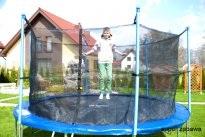 Trampolina ogrodowa STANDARD z siatką wewnętrzną o śr. 366 cm 12 FT   