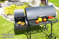 GRILL OGRODOWY ORION GRILL Z WĘDZARNIĄ ROZMIAR XXL 